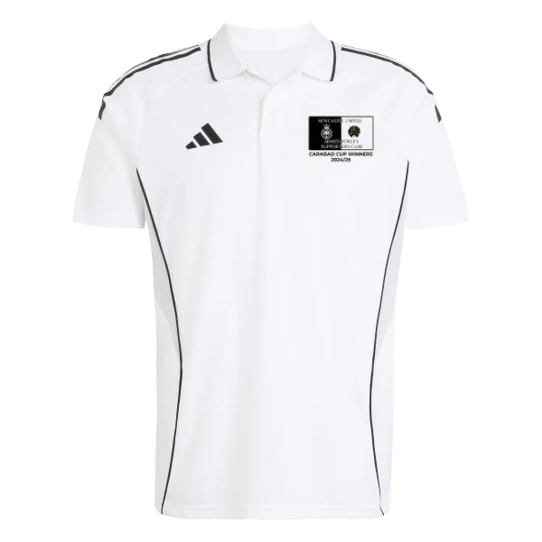 Newcastle United Armed Forces Supporters Club - Carabao Cup Winners Adidas Tiro 25 Polo - White