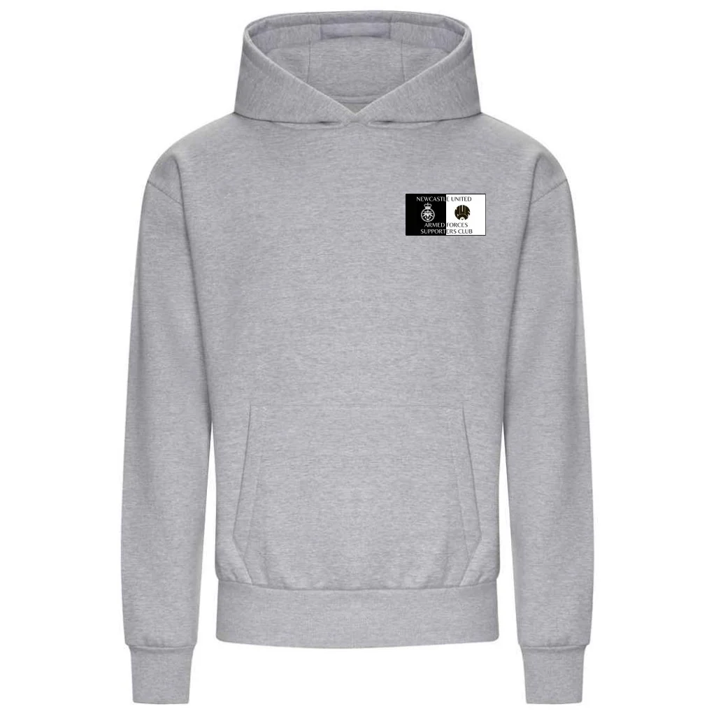 Newcastle United Armed Forces Supporters Club - Heavyweight Hoodie - Heather Grey