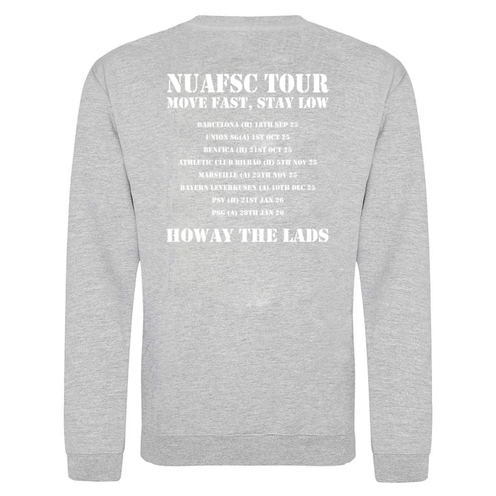Newcastle United Armed Forces Supporters Club - NUAFSC Tour Premium Sweatshirt - Heather Grey - Image 4