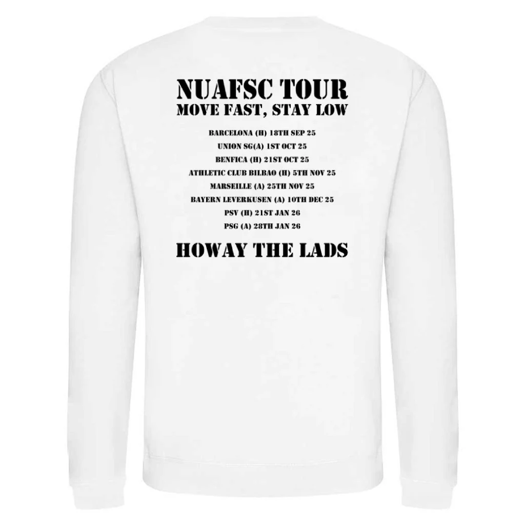 Newcastle United Armed Forces Supporters Club - NUAFSC Tour Premium Sweatshirt - White - Image 2