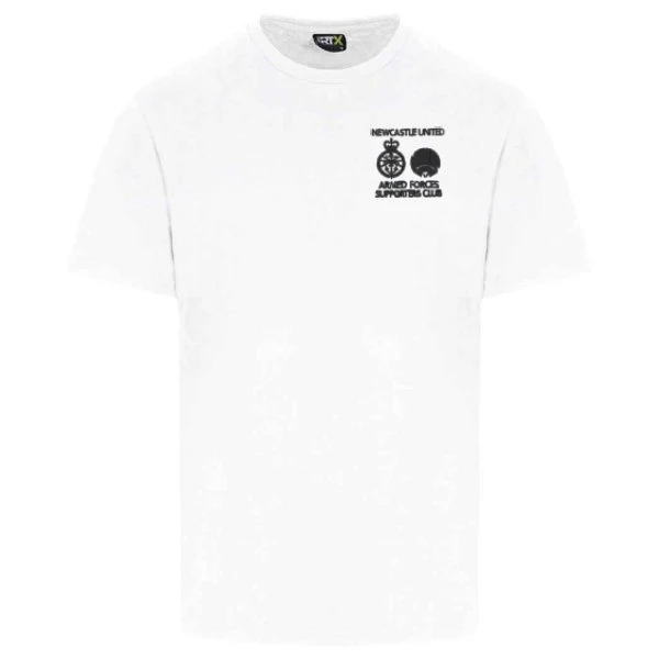 Newcastle United Armed Forces Supporters Club - NUAFSC Tour Pro T-shirt - White