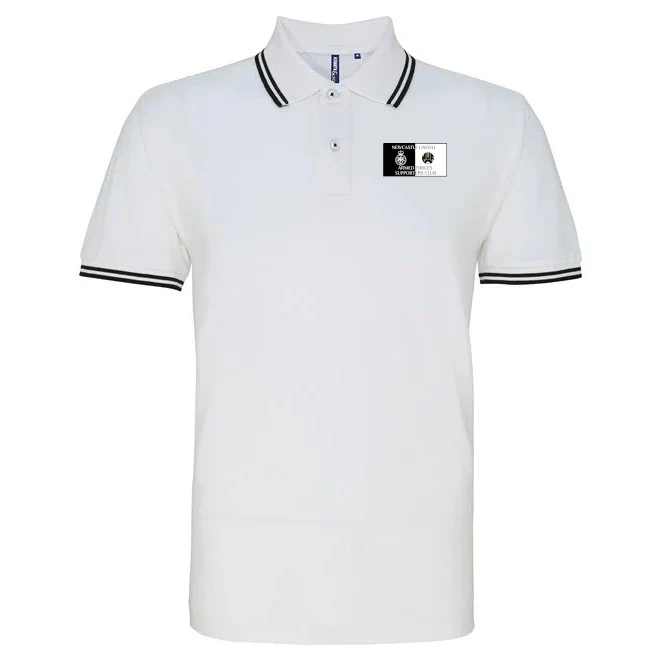 Newcastle United Armed Forces Supporters Club - Piped Polo - White