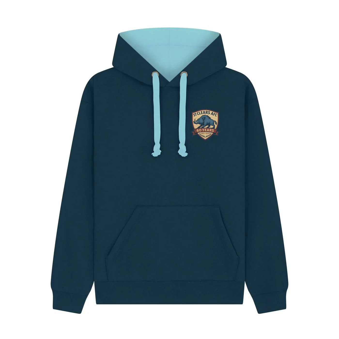 St Clears AFC - Pullover Contrast Hoodie